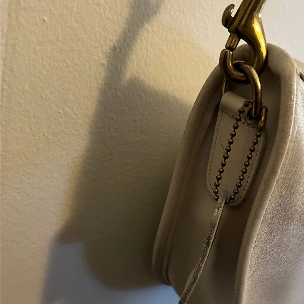 Coach cream leather Shoulder Bag - Picture 6 of 12
